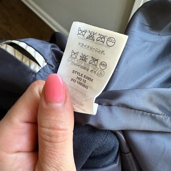 J. Crew Single-Breasted Long Sleeve Lined Casual Blazer Black 0 Petite - Picture 9 of 9